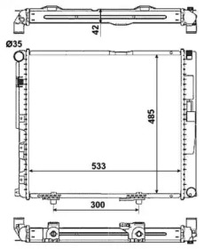 WILMINK GROUP wg1721671 -  Радиатор, охлаждение двигателя